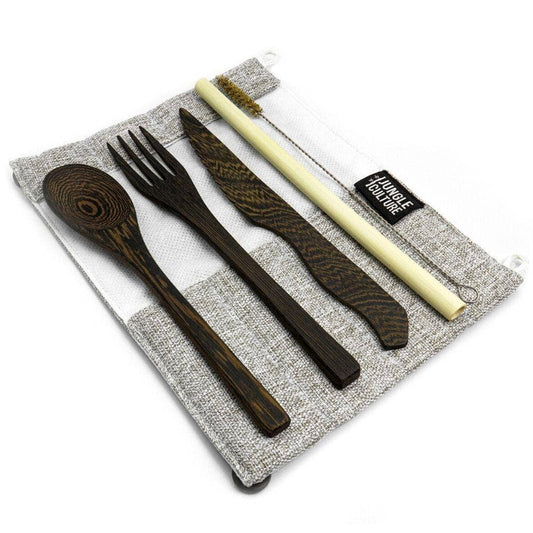 Upcycled Sustainable Wooden Cutlery Set