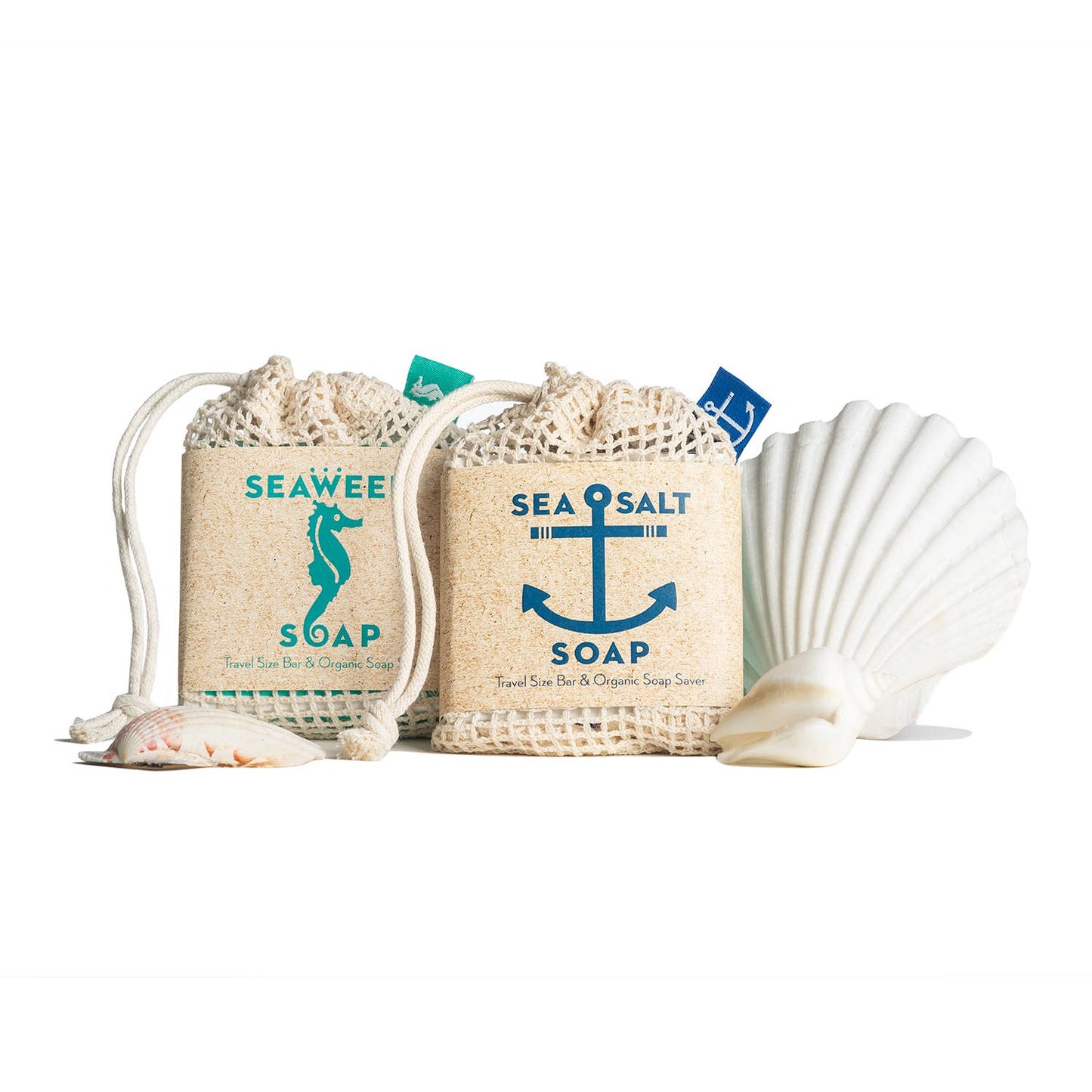 Icelandic Sea Salt Soap Travel Size Bar & Soap Saver Travel Bag
