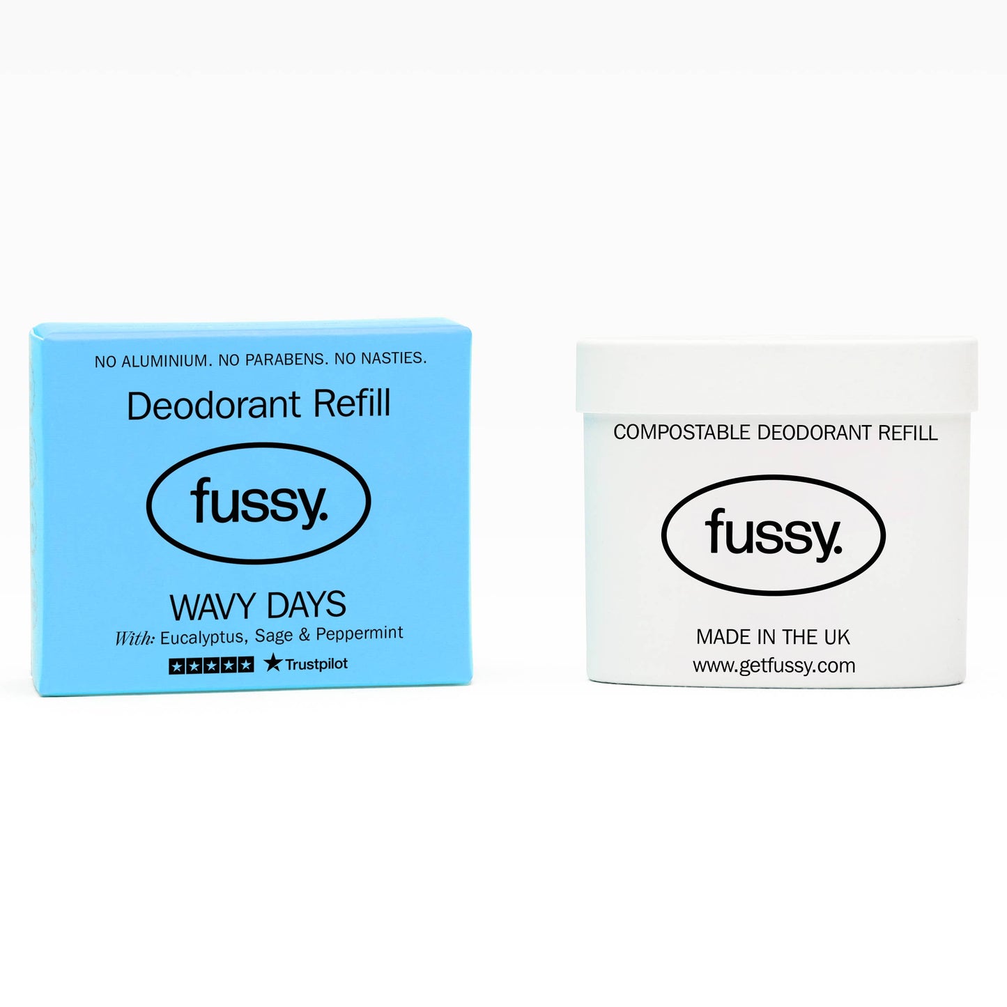 Fussy Natural Deodorant Refill - Wavy Days | Shop the Fussy Deodorant range at southwestcoast.co.uk