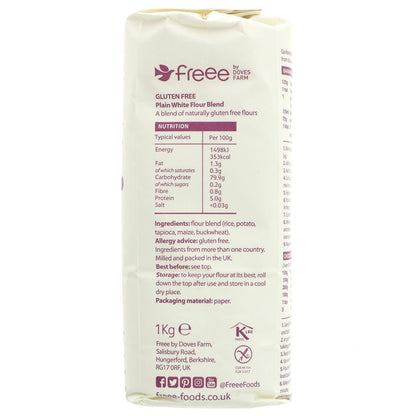 Gluten Free Plain White Flour - 1Kg - SW Coast Refills 