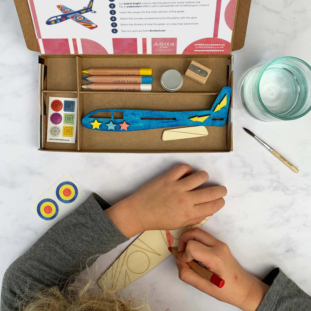 Wooden Glider Craft Kit