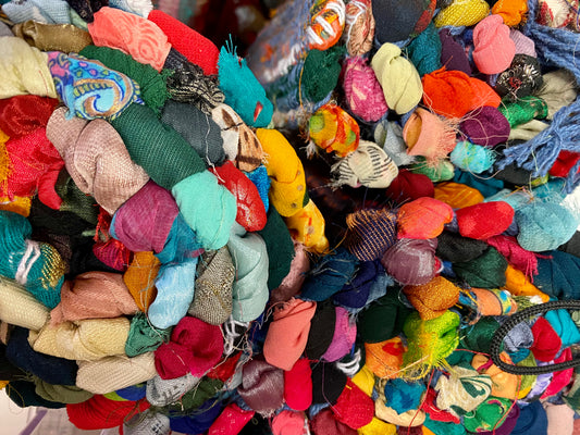Recycled Cotton Indian Rag Rug - 75cm x 120cm