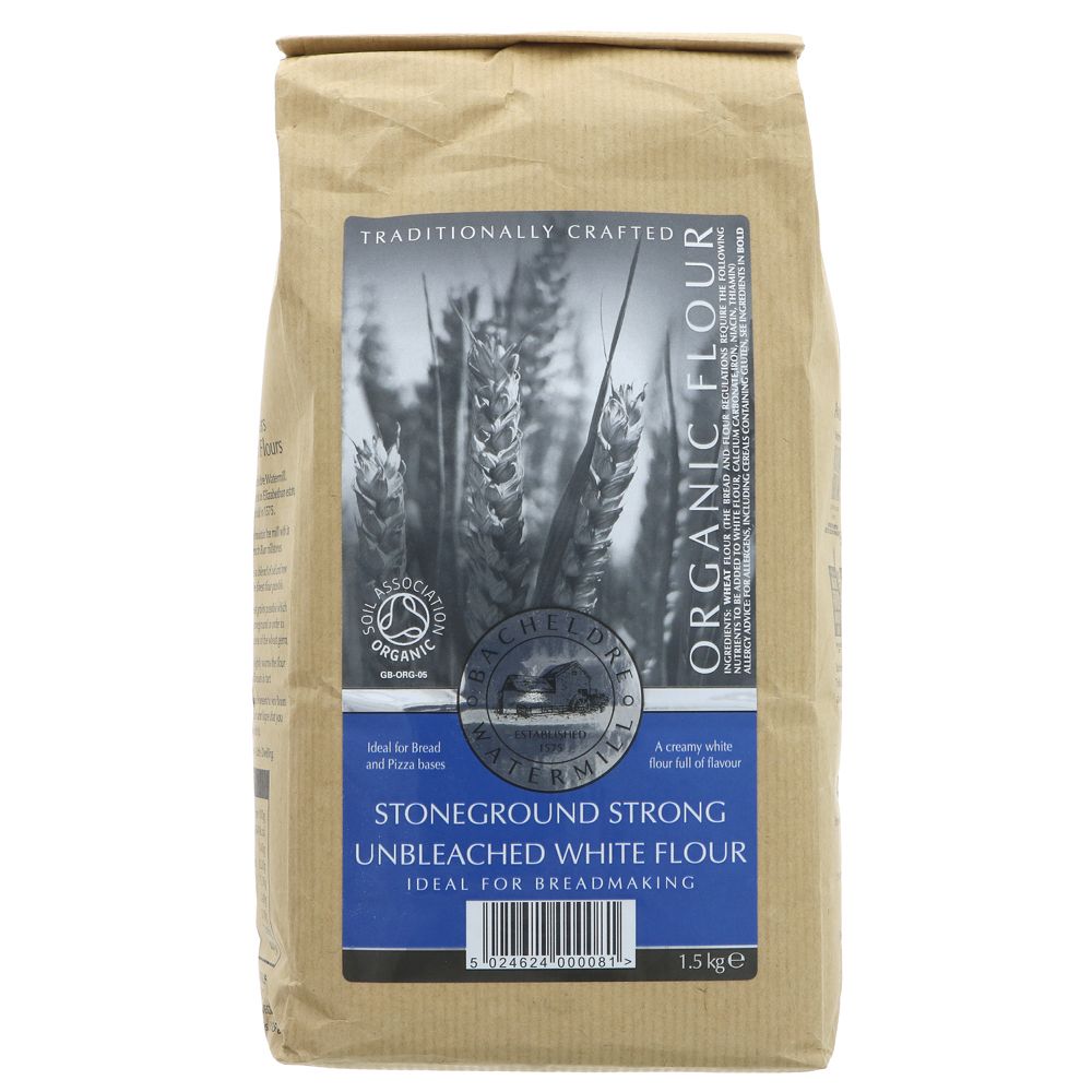 Organic Stoneground Strong White Flour - 1.5Kg