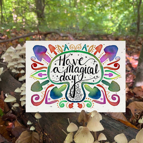 Magical Day Plantable Wildflower Greetings Card