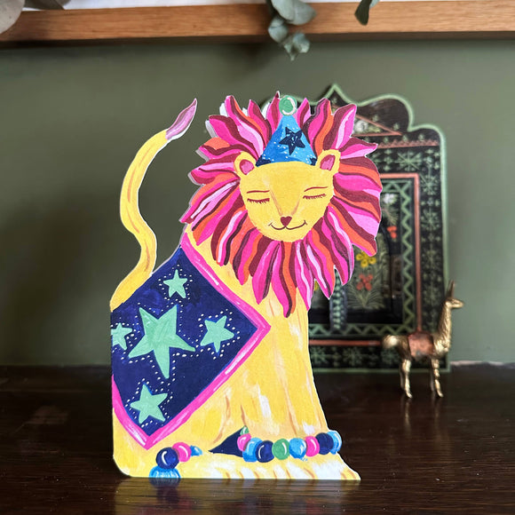 Party Lion Greeting Card