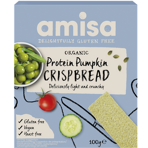 Amisa Gluten Free Pumpkin Seed Crispbread - 100g - SW Coast Refills 