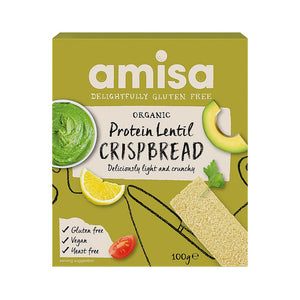 Amisa Gluten Free Lentil Crispbread - 100g - SW Coast Refills 