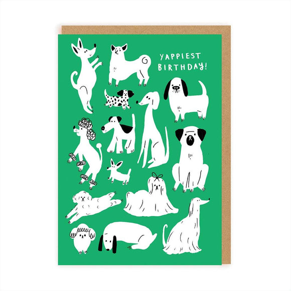 Yappy Birthday Dogs Greeting Card
