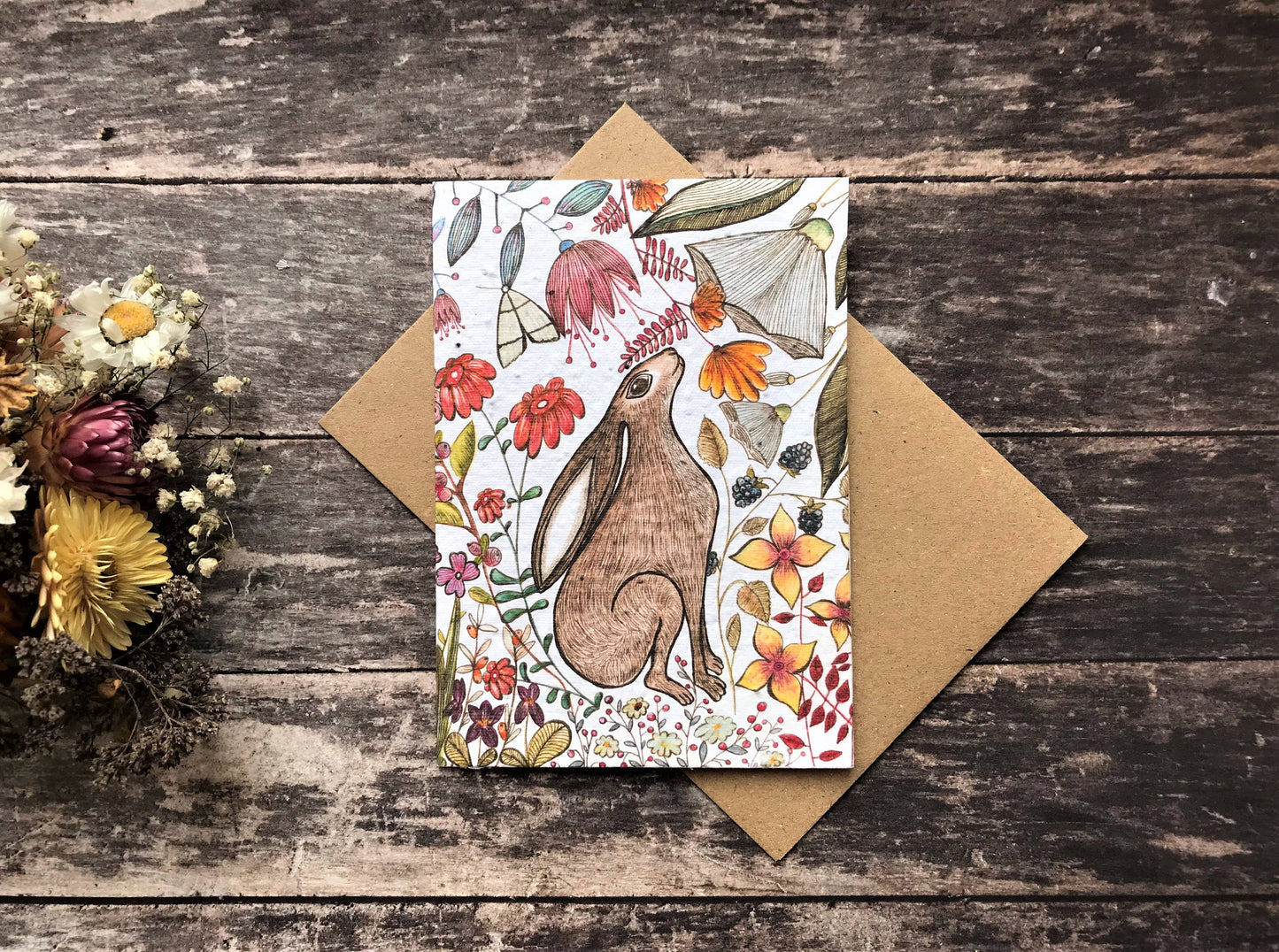 ‘Harriet Hare’ Plantable Blank Greeting Card