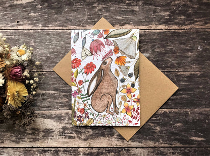 ‘Harriet Hare’ Plantable Blank Greeting Card