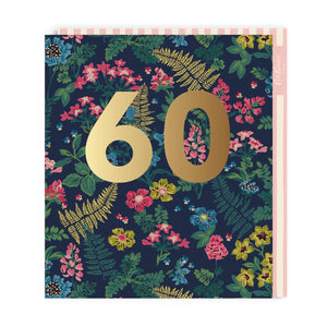 60th Birthday Cath Kidston Large Greeting Card
