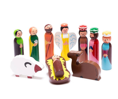 Fair Trade Wooden Nativity Set