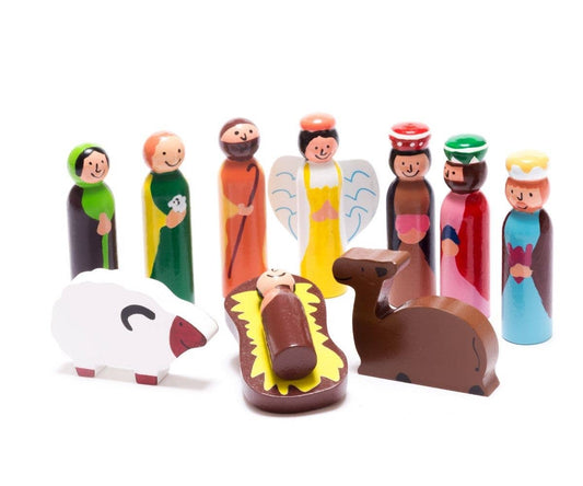 Fair Trade Wooden Nativity Set