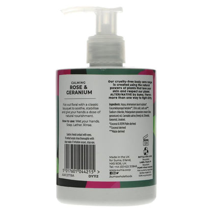 Hand Wash Soap Rose & Geranium - SW Coast Refills 