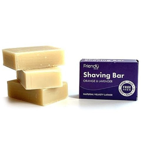 Friendly Soap Shaving Bar Orange & Lavender - SW Coast Refills 