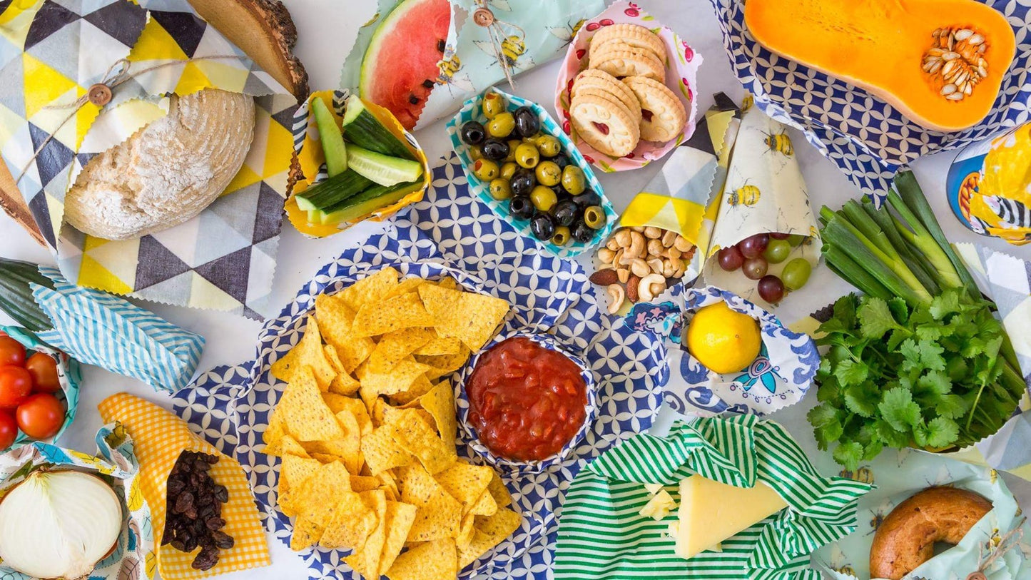 Handmade Beeswax Wraps 4 Pack - SW Coast Refills 