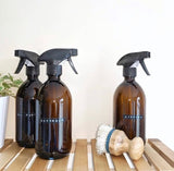 Brown Glass Cleaning Spray Bottle - SW Coast Refills 