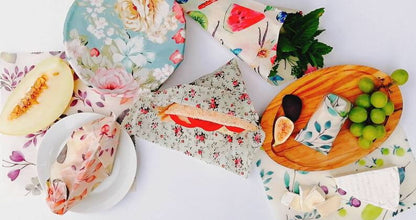 Handmade Beeswax Wraps 4 Pack - SW Coast Refills 