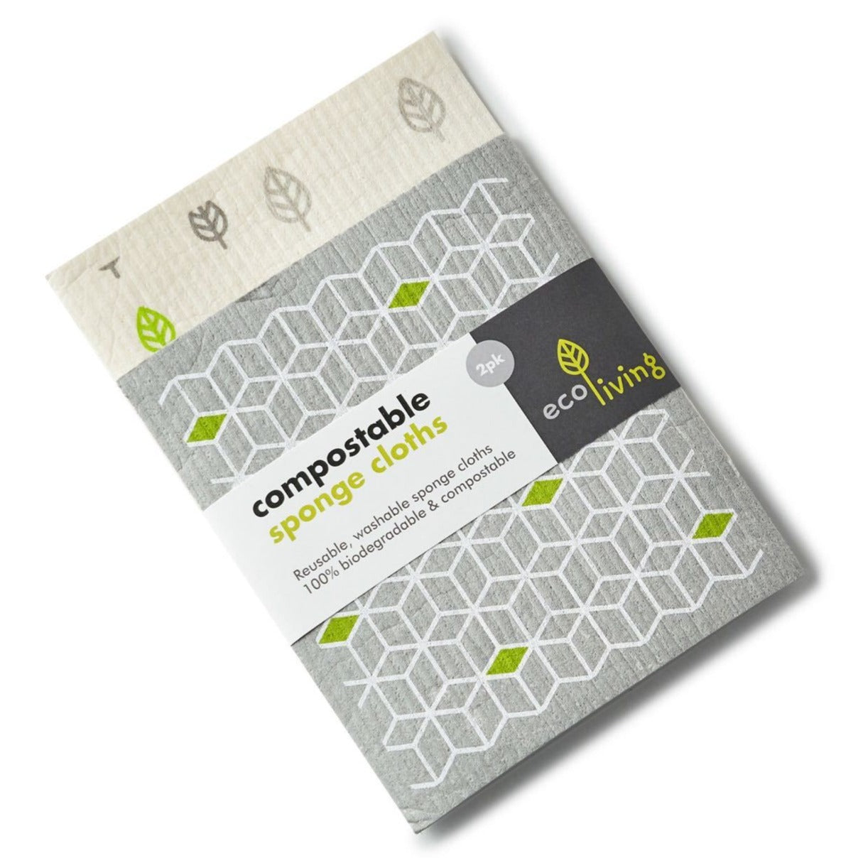 Compostable Sponge Cleaning Cloths - 2 pack - SW Coast Refills 