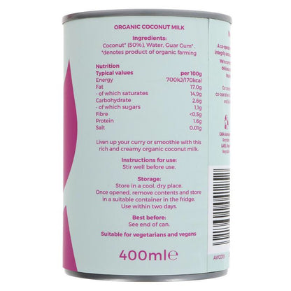 Suma Organic Coconut Milk - 400ml - SW Coast Refills 