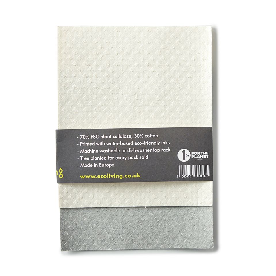 Compostable Sponge Cleaning Cloths - 2 pack - SW Coast Refills 