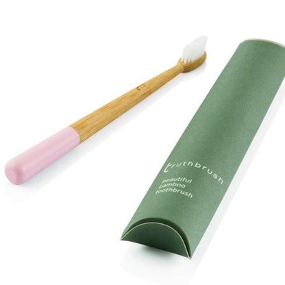 Truthbrush Bamboo Toothbrush - Pink - SW Coast Refills 