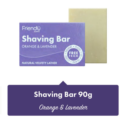 Friendly Soap Shaving Bar Orange & Lavender - SW Coast Refills 