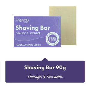 Friendly Soap Shaving Bar Orange & Lavender - SW Coast Refills 