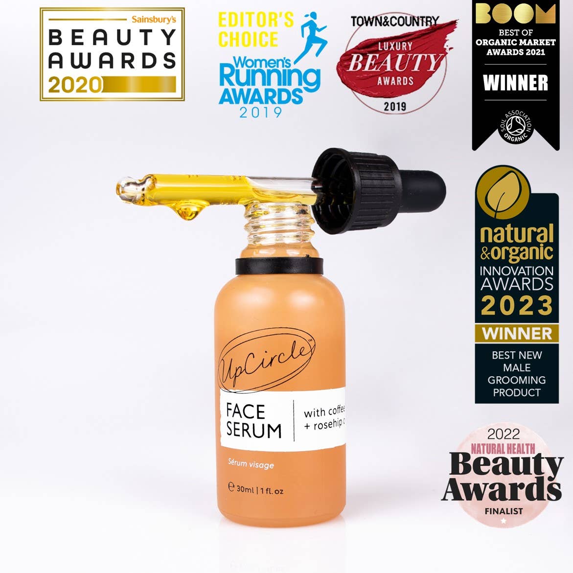 UpCircle Collagen Boosting Organic Face Serum with Coffee + Rosehip