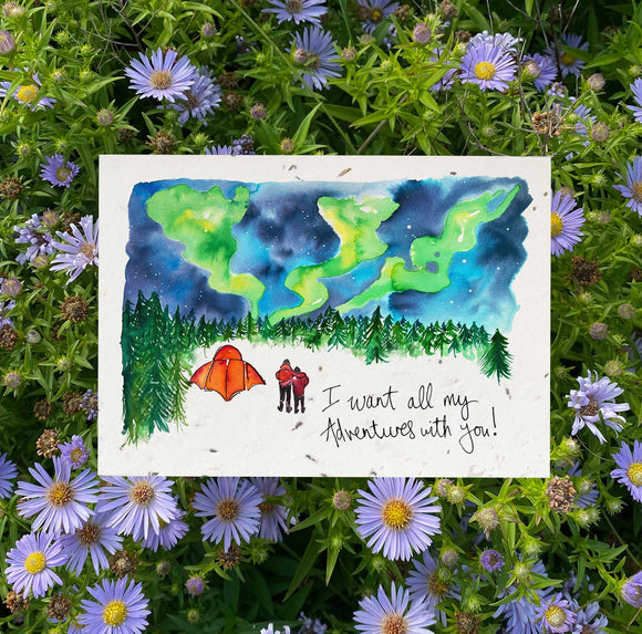 All My Adventures Plantable Wildflower Greetings Card