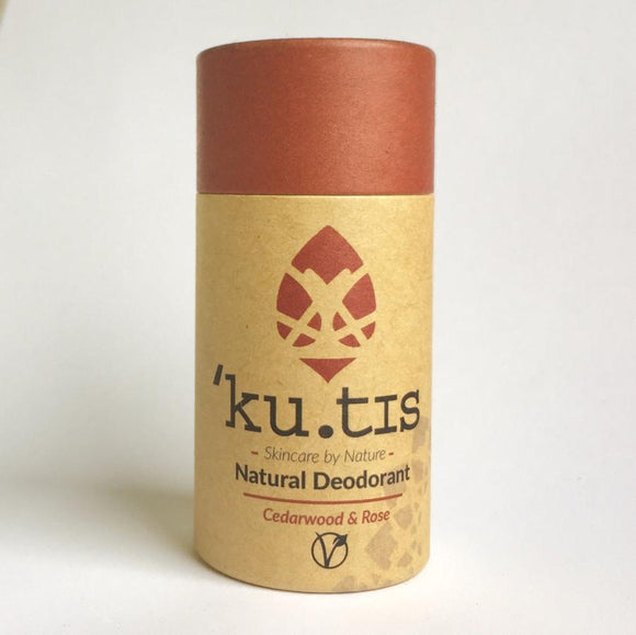 Kutis Skincare Vegan Cedarwood & Rose Deodorant Stick - SW Coast Refills 