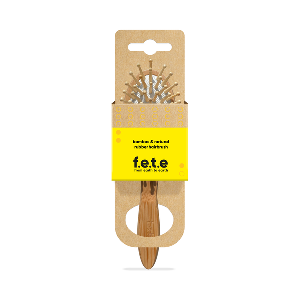 Small Bamboo & Natural Rubber Hairbrush