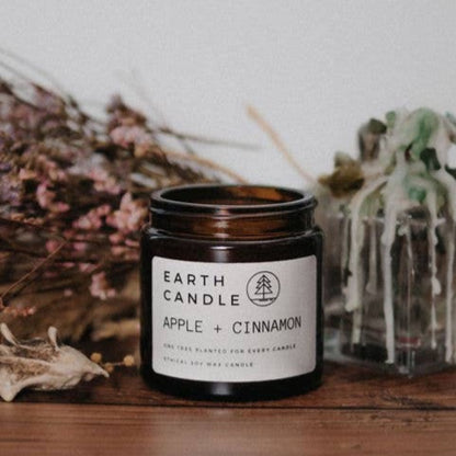 Earth Candle Apple + Cinnamon - 120ml