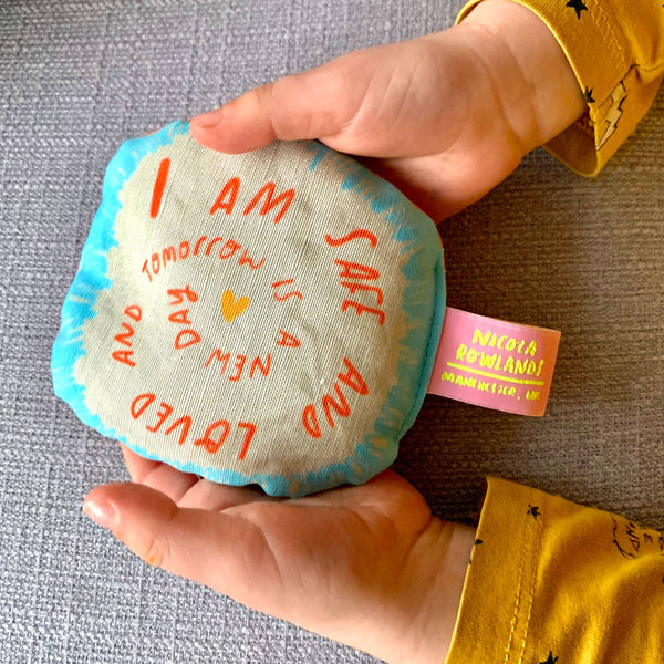Hand Crafted Sensory Palm Bag with Yorkshire Lavender