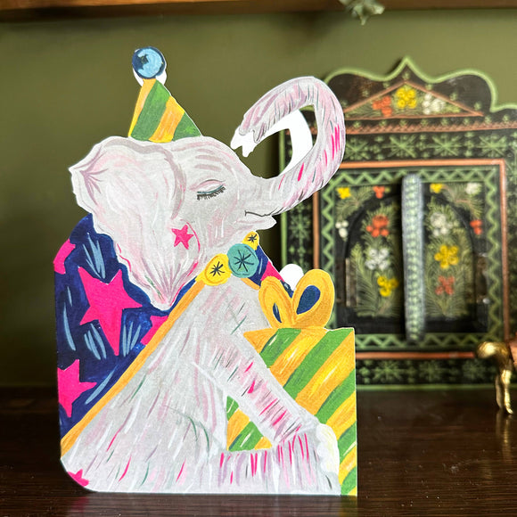 Party Elephant Greeting Card