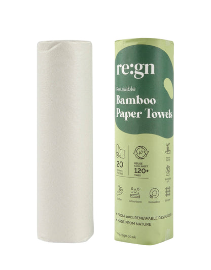 Bamboo Paper Towels - Reusable Kitchen Towel Alternative