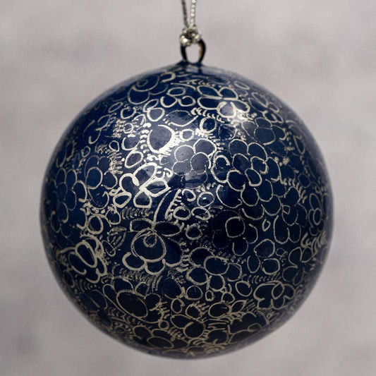3" Navy Indian Bauble