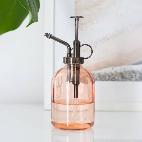 Peach Glass Plant Mister