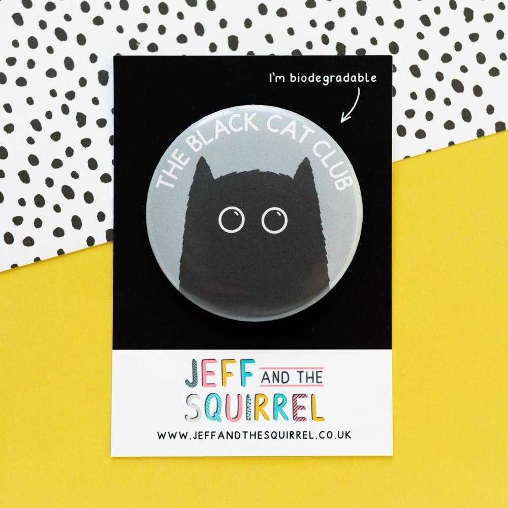The Black Cat Club Biodegradable Badge