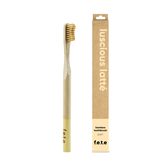 ‘Luscious Latte’ Bamboo Toothbrush - Soft