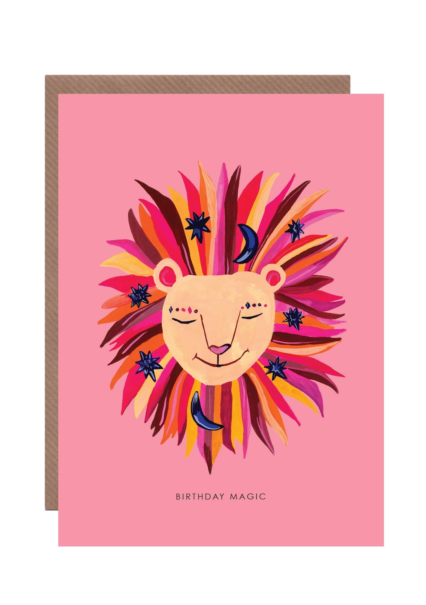 Magic Lion Birthday Greetings Card