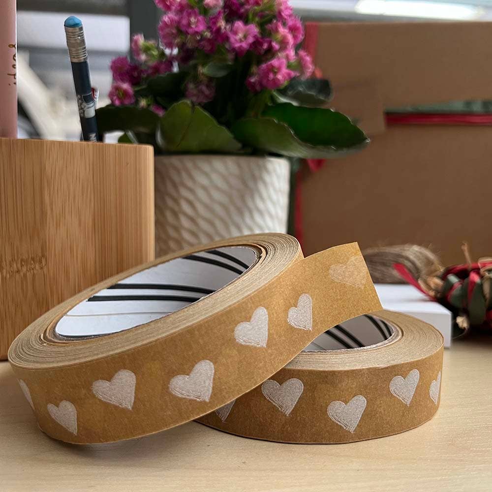 Heart Biodegradable Kraft Paper Tape