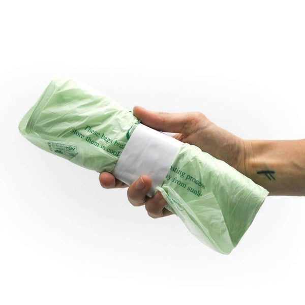 Biodegradable Compostable Food Caddy Bin Liners - 52 x 7L Bags - SW Coast Refills 