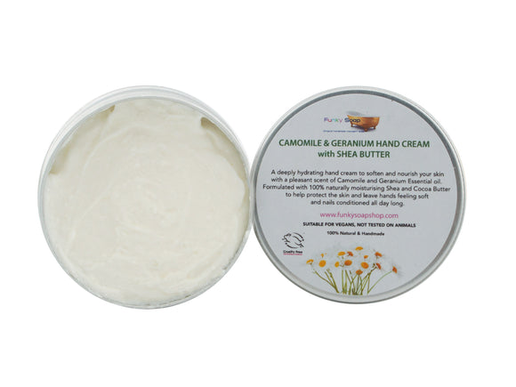 Camomile & Geranium Shea Butter Hand Cream