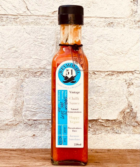 Carolina 70 Chilli Sauce - Hot - 220ml | Weymouth 51 | Local Dorset Produce | SW Coast Refills