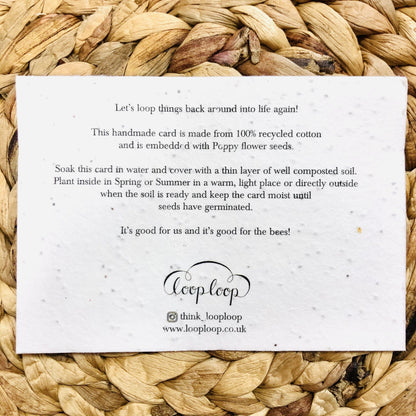 Merry Christmas Plantable Christmas Card