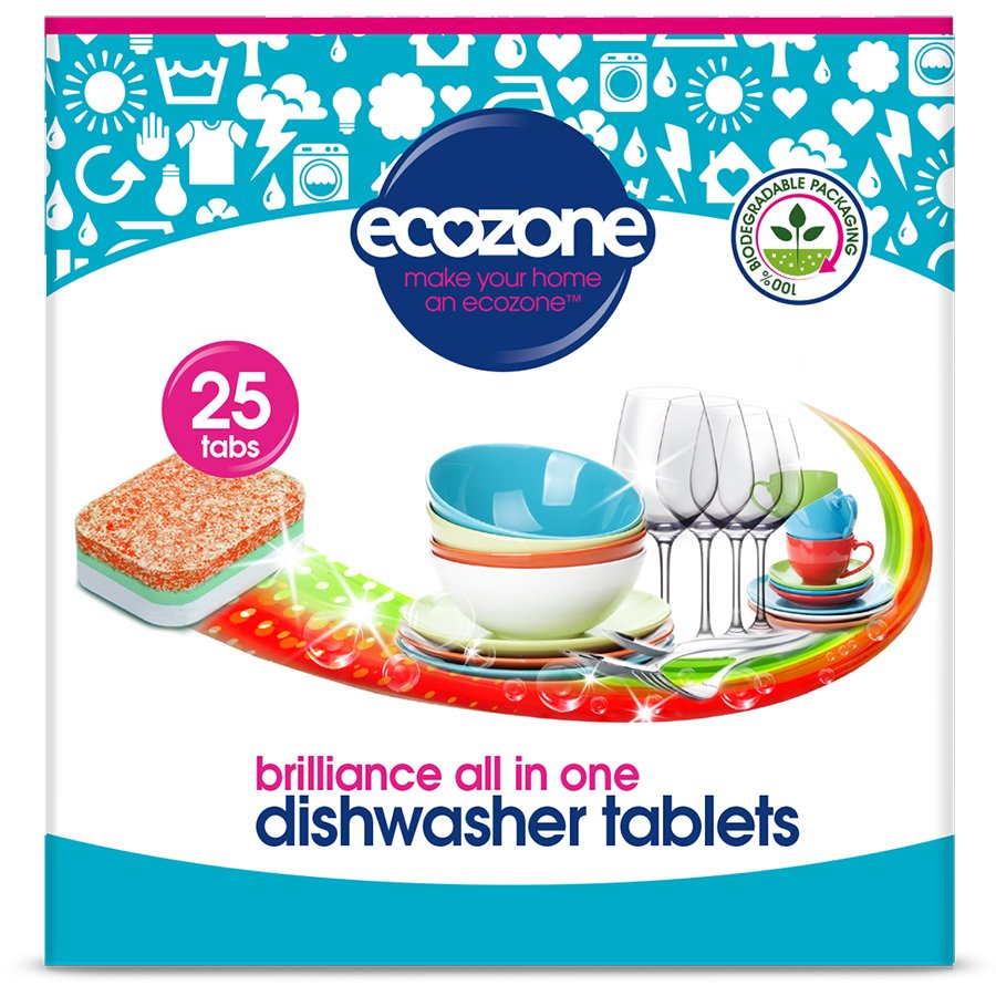 Ecozone Classic Dishwasher Tablets - Pack of 25