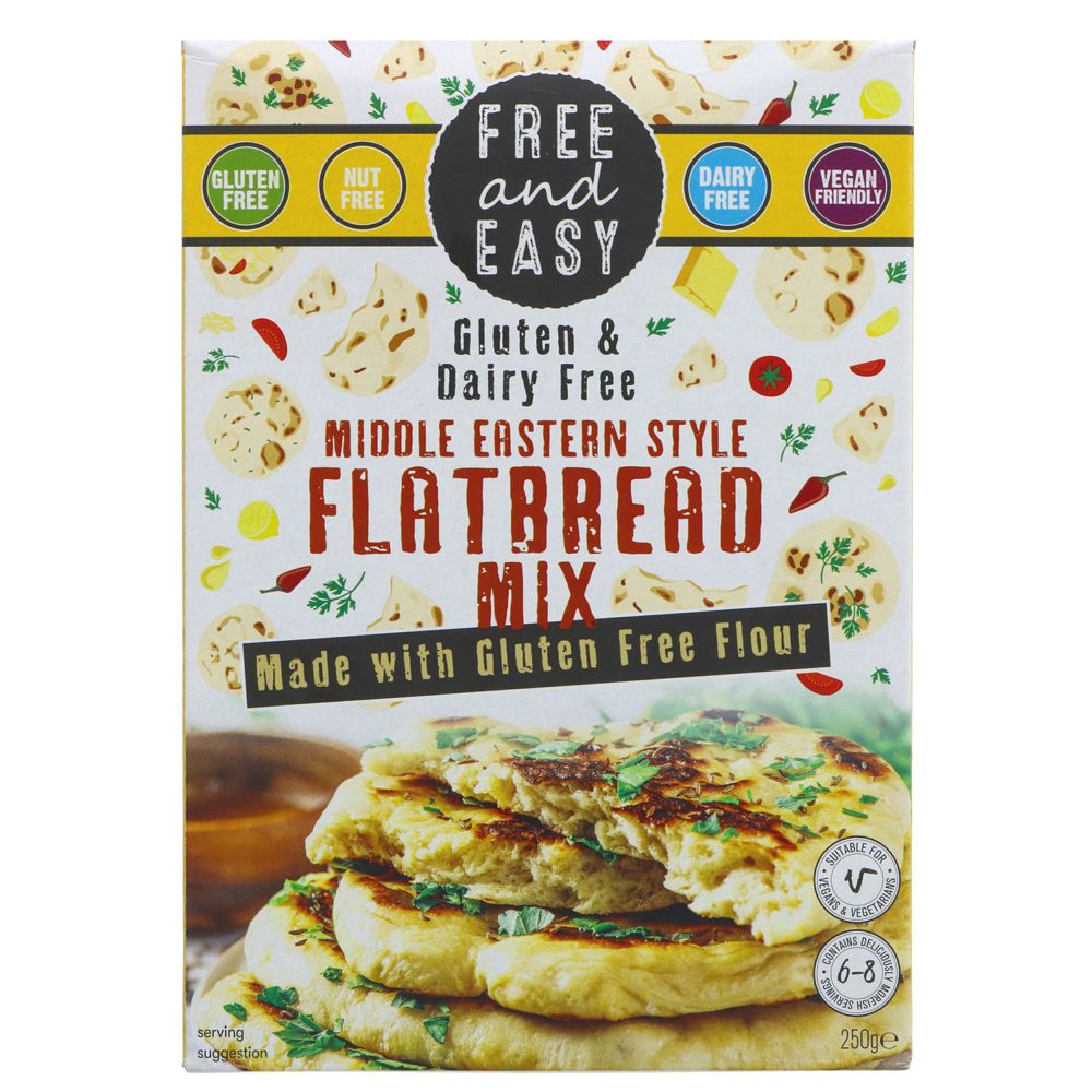 Free and Easy Gluten Free Middle Eastern Flatbread Mix