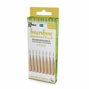 Bamboo Interdental Brushes - 8 pack - 0.70mm