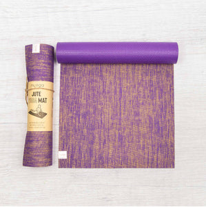 Sustainable Jute Yoga Mat - Purple